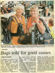 Otago Daily Times story on the Trust's "Old Bags" Fundraiser