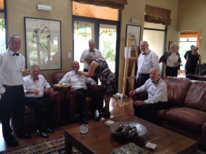A group of men volunteering their help at the Trust's 2014 Art & Wine in the Vines Fundraiser